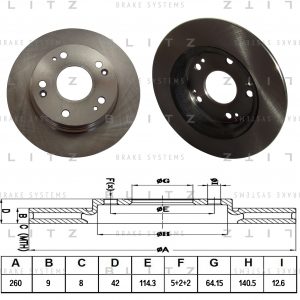 Диск тормозной задний