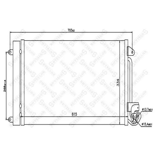 Радиатор кондиционера (конденсер)