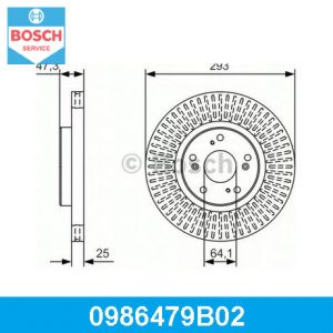 Диск тормозной передний вентилируемый