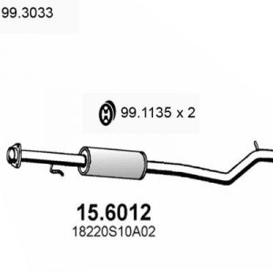 Глушитель средняя часть
