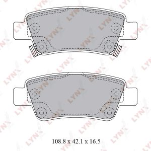 Колодки тормозные задние дисковые к-кт