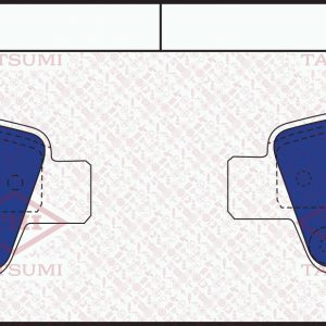Колодки тормозные задние дисковые к-кт