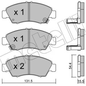 Колодки тормозные передние к-кт