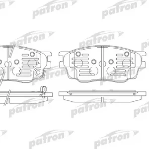 Колодки тормозные передние к-кт