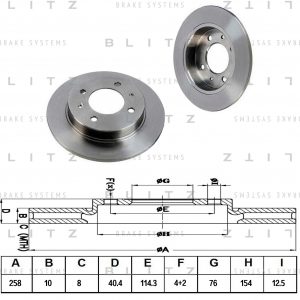 Диск тормозной задний