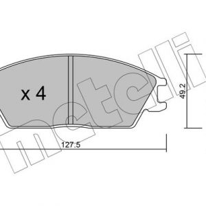 Колодки тормозные передние к-кт