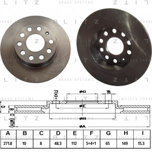 Диск тормозной задний