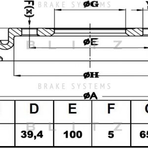 Диск тормозной задний