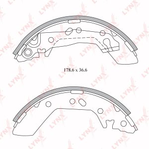 Колодки барабанные к-кт