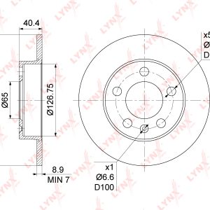 Диск тормозной задний