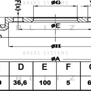 Диск тормозной передний вентилируемый