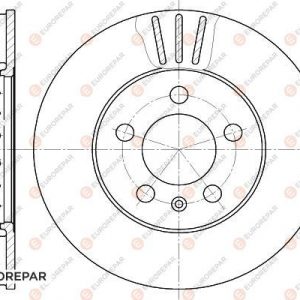 Диск тормозной передний к-кт