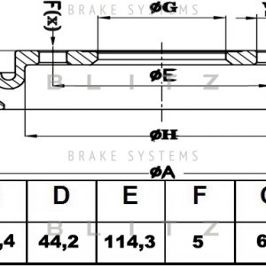 Диск тормозной передний вентилируемый