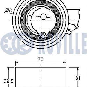 Ролик-натяжитель ремня ГРМ