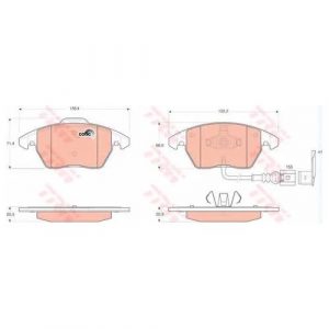 Колодки тормозные передние к-кт