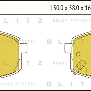 Колодки тормозные передние к-кт