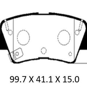 Колодки тормозные задние дисковые к-кт