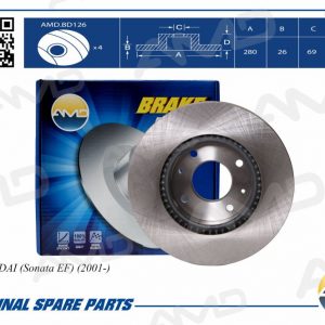 Диск тормозной передний вентилируемый