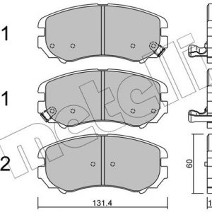 Колодки тормозные передние к-кт