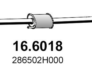 Глушитель средняя часть