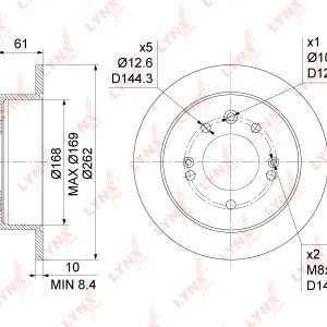 Диск тормозной задний