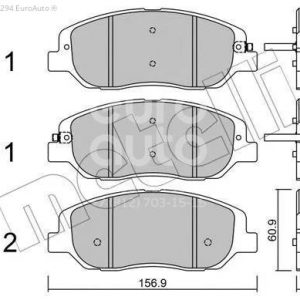 Колодки тормозные передние к-кт