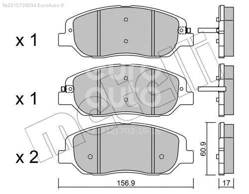 Колодки тормозные передние к-кт
