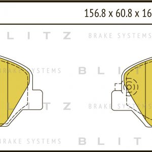 Колодки тормозные передние к-кт