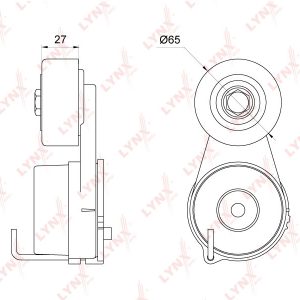 Ролик-натяжитель ручейкового ремня