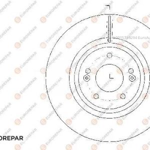 Диск тормозной передний вентилируемый