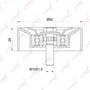Ролик дополнительный руч. ремня