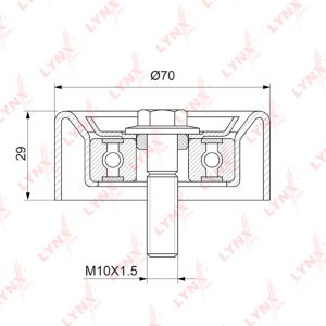 Ролик-натяжитель ручейкового ремня