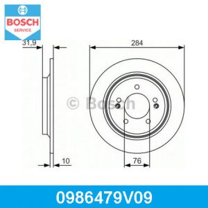 Диск тормозной задний