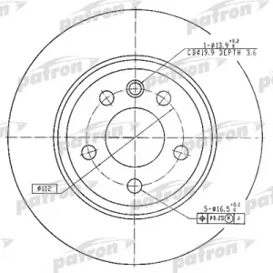 Диск тормозной задний