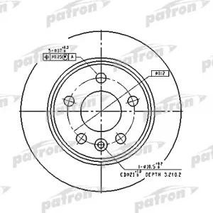 Диск тормозной задний