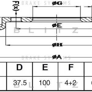 Диск тормозной задний