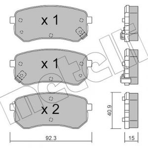 Колодки тормозные задние дисковые к-кт