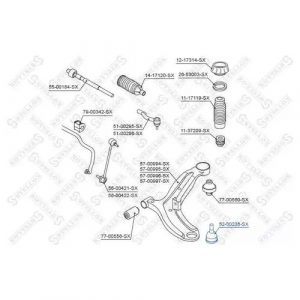 Опора шаровая передней подвески