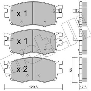 Колодки тормозные передние к-кт