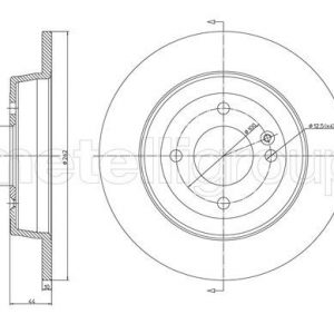 Диск тормозной задний