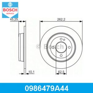Диск тормозной задний