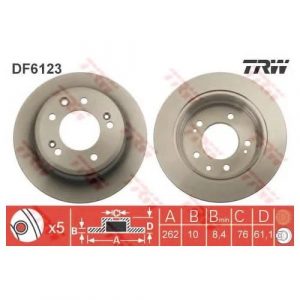 Диск тормозной задний