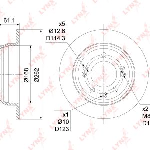 Диск тормозной задний