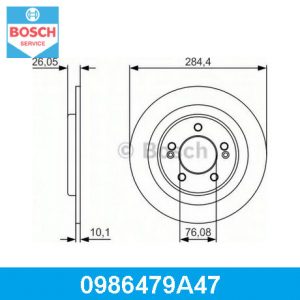 Диск тормозной задний