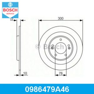 Диск тормозной задний