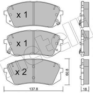 Колодки тормозные передние к-кт