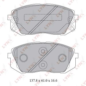 Колодки тормозные передние к-кт