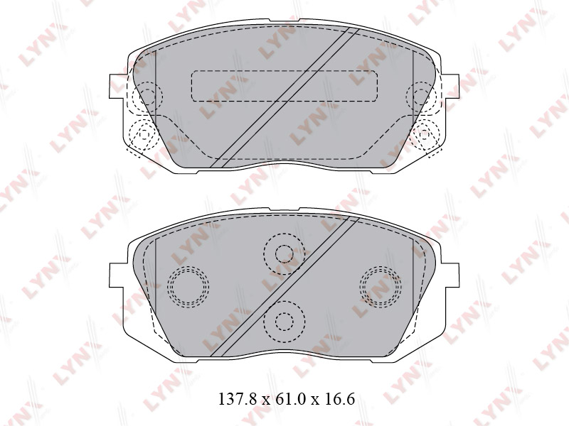 Колодки тормозные передние к-кт