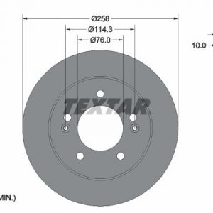 Диск тормозной задний