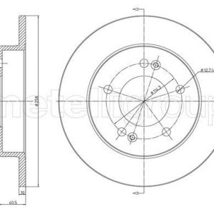 Диск тормозной задний